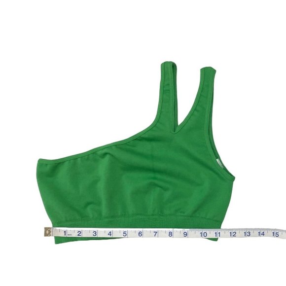 Camila Coelho Belmira Crop Top Sports Bra Green S/M - Picture 6 of 9